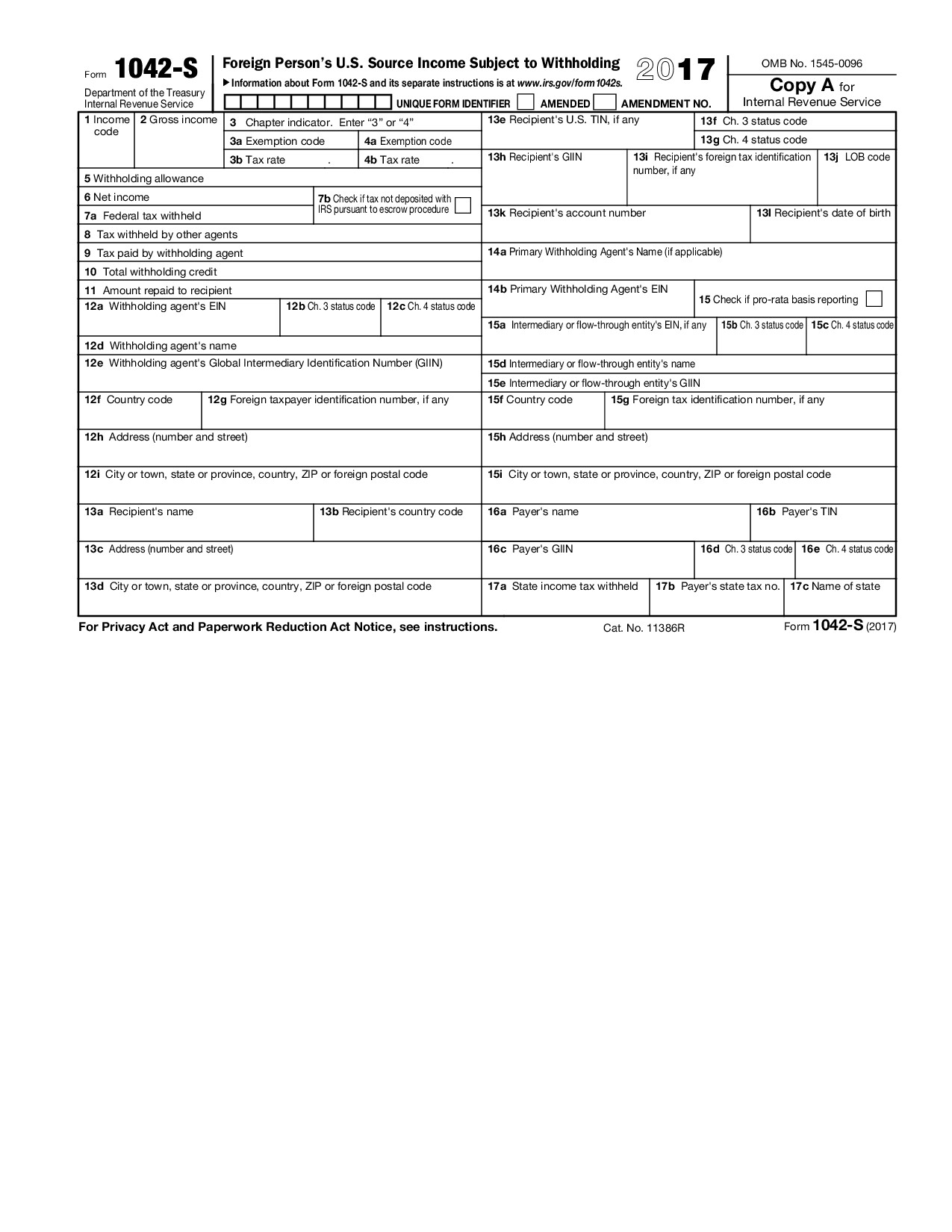 Form 1042-S