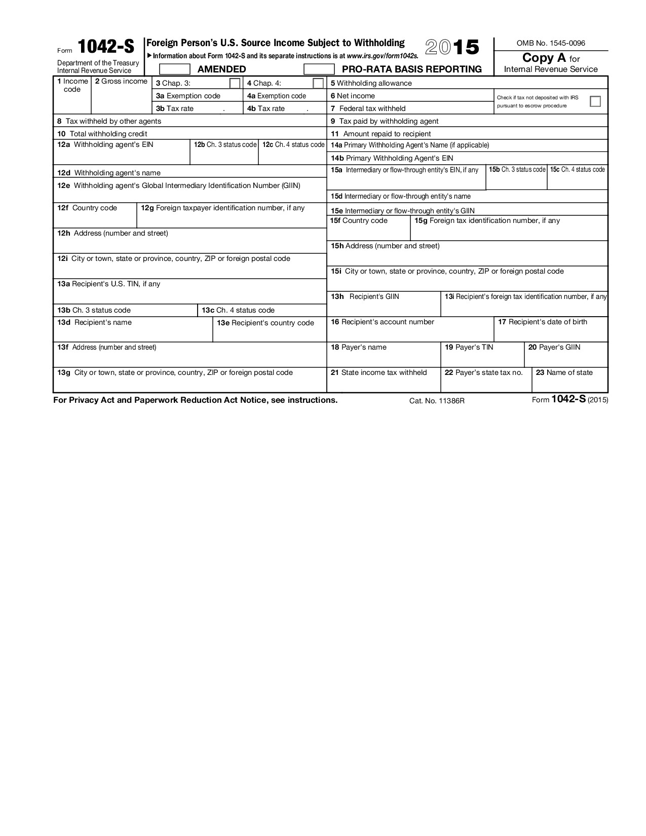 Form 1042-S