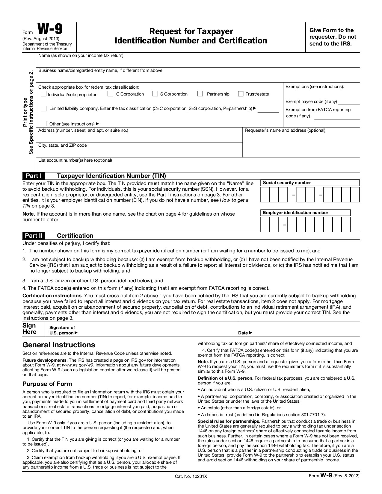 Form W-9