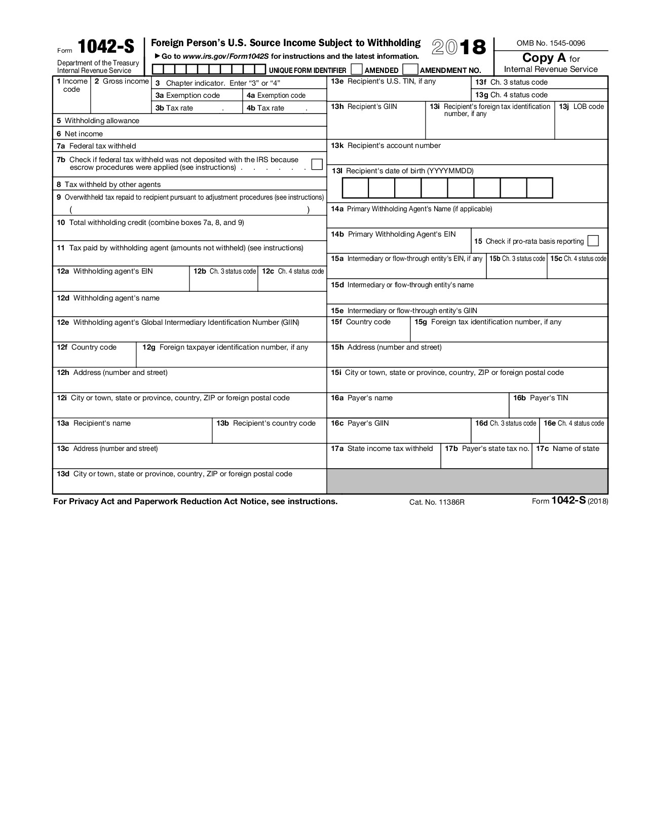 Form 1042-S