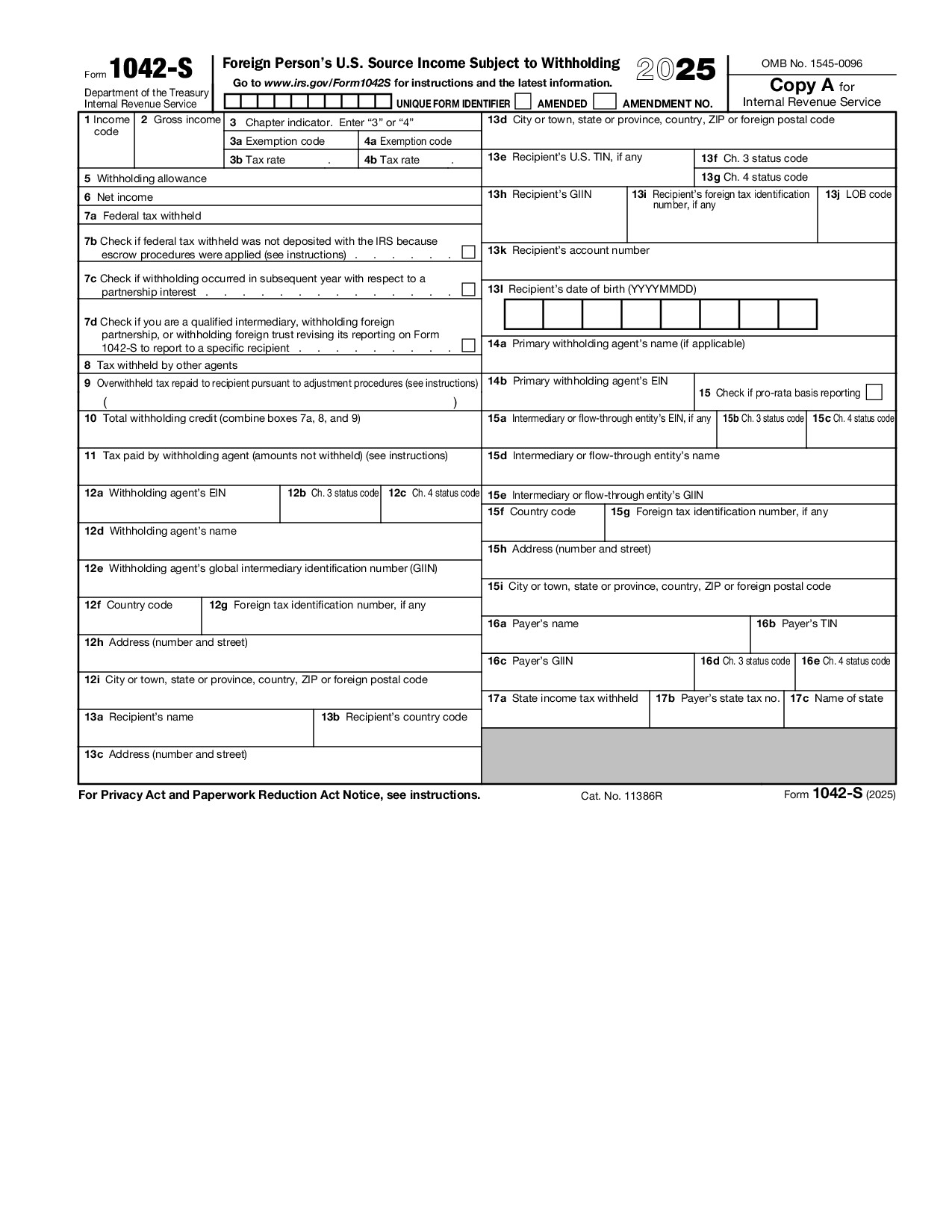 Form 1042-S