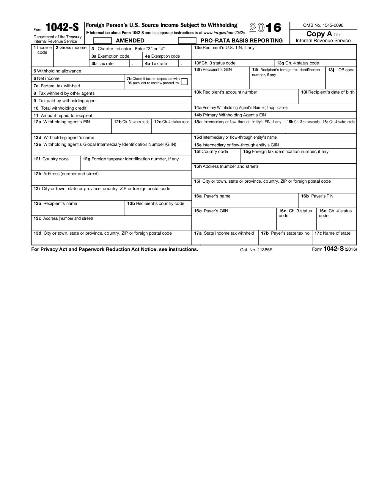 Form 1042-S