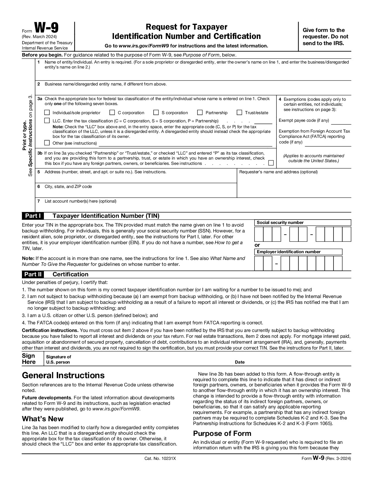 Form W-9